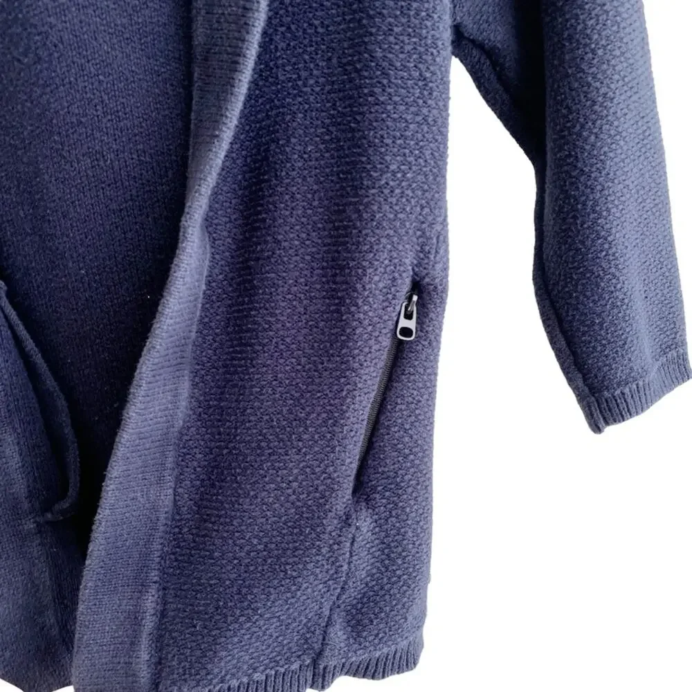 Zara Kids Knit Hooded Open Cardigan Sweater